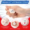 12 Set Funny Mini Face Baseball Stress Balls with Inspirational Cards for Boys Girls, Baseball Party Favors Foam Baseballs Toys for Stress and Anxiety Relief Balls for Party Favors Birthday Gift Decor view 3
