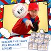 12 Set Funny Mini Face Baseball Stress Balls with Inspirational Cards for Boys Girls, Baseball Party Favors Foam Baseballs Toys for Stress and Anxiety Relief Balls for Party Favors Birthday Gift Decor view 4