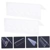 Alipis 2pcs Transparent Acrylic Display Stand Position Storage Rack for Collectible for Desktop Office Cabinet Use view 4
