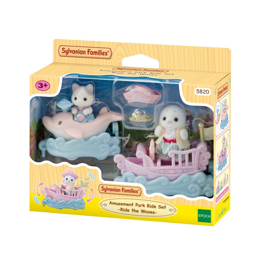 Sylvanian Families - 5820 Amusement Park Boat & Trolley
