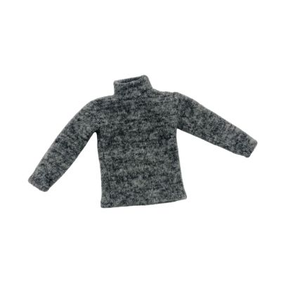 EHJRE 1/6 Scale Turtleneck Sweater for 12 Inch Male Figures Dress Up Accessory, Gray