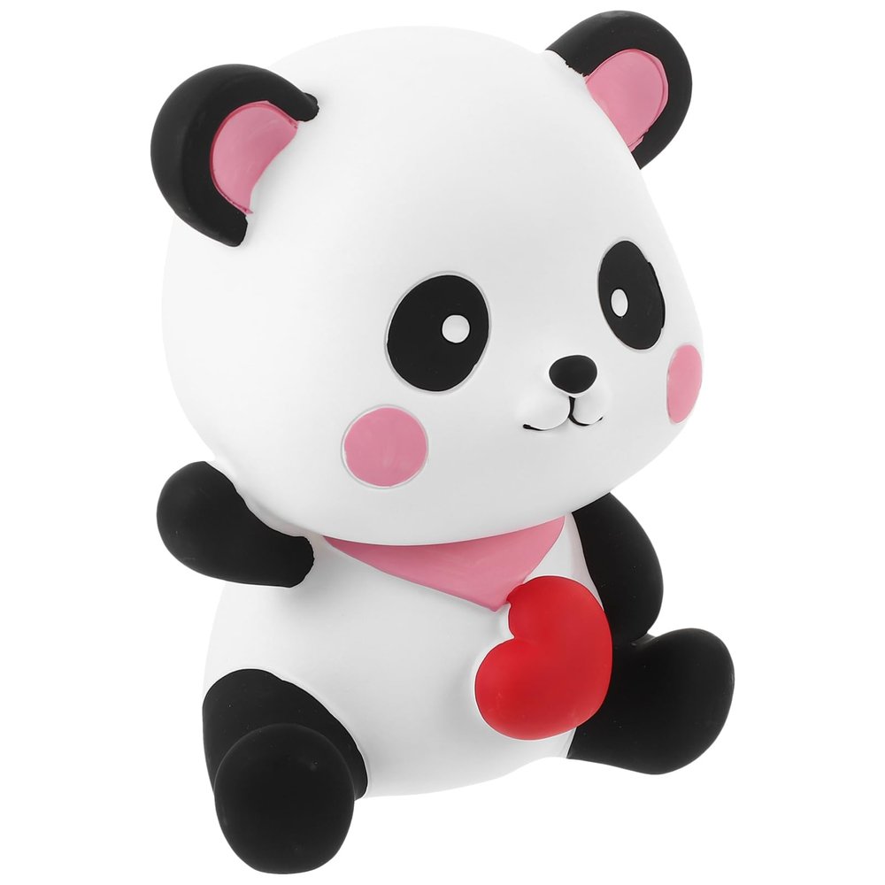 BESTonZON Panda Piggy Bank Unbreakable Cartoon Money Bank for Boys and Girls Creative -Fall Desktop Ornament Adorable Savings Jar for Birthdays and Holidays
