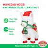 Cuddle Barn - Navidad Nico | Animated Christmas Walking Musical Plush Llama Toy Plays Feliz Navidad, 10.5 inches view 2