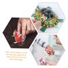CHICAMPERA 4pcs Wind up Iron Jumping Animal Toys for Boy Girl Educational Retro Clockwork Playthings Adorable Designs Fun for Boy Girl No Batteries Required Random Style view 3