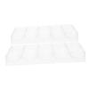 Kisangel 2pcs Professional Poker Chip Case Multi-grid Poker Chip Rack Holder Storage Organizer view 1