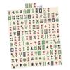 BESTonZON Character Mahjong Set Chinese Mahjong Tile Set Travel Majiang Kit Mini Game for Friends Family view 1