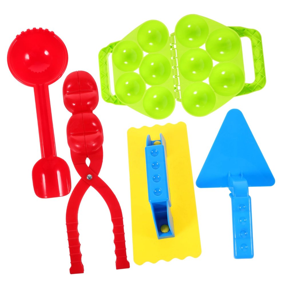BRIGHTFUFU 1set Winter Snow Ball Maker Toys Clips for Outdoor Fun Easy to Use Keep Hands Warm Clean Winter Activity for Boys and Girls