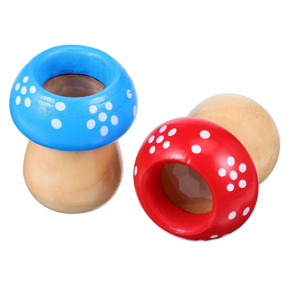 BRIGHTFUFU 2pcs Boys and Girls Mushroom Shape Kaleidoscopes Toys Fake Mushrooms Educational Party Favors
