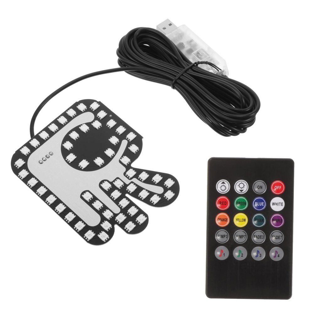 Ciieeo Led Hand Gesture Light for Car Finger Window Sign Stylish Car Accessory