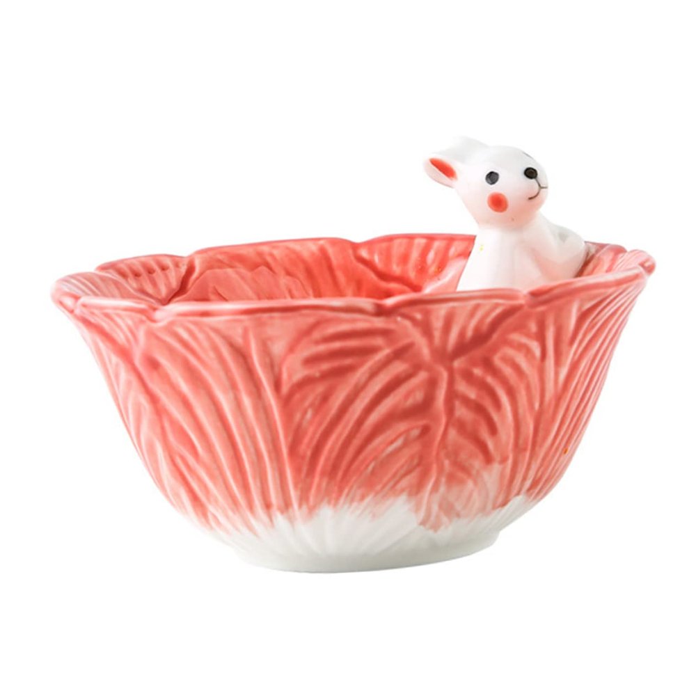 VINTORKY Cartoon Rabbit Bowl for Kids Snack Bowl Non-slip Base Easter Decorative