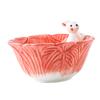 VINTORKY Cartoon Rabbit Bowl for Kids Snack Bowl Non-slip Base Easter Decorative view 1