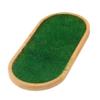 Angoily Artificial Grass Figurine Display Stand Decorative Riser for Dolls Models Realistic Turf Tray for Organizing Collectibles Miniature Scenes Design view 1