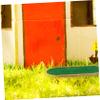 Angoily Artificial Grass Figurine Display Stand Decorative Riser for Dolls Models Realistic Turf Tray for Organizing Collectibles Miniature Scenes Design view 3