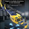 C032 UH-1 Huey RC Helicopter for Adults, 1/48 Scale 2.4G 6CH Flybarless Stunt RC Plane 6-Axis Gyroscope Optical Flow Positioning, TOF Lidar Height Setting for Beginners (Yellow-blue(3 Batteries)) view 2
