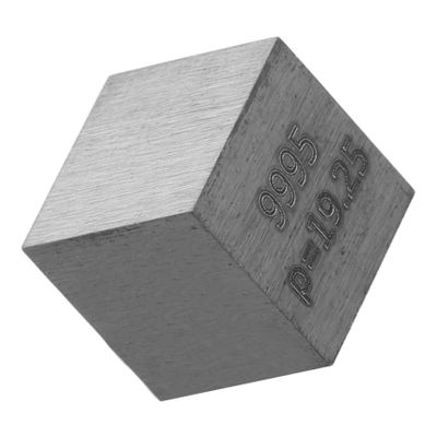 ABOOFAN Tungsten Density Cube for Science Education Metal Element Cube for Classroom Teaching and Experiments Unique Chemistry Tool for Homeschooling and Collectors