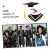 ABOOFAN Graduation Cap Gown Set Tiny Plush Animal Bear Outfit Bachelor's Degree Toy Soft Fabric 30cm view 3