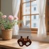 Clothes Accessories for Dolls, Brown Bear Overalls Cute Plush Doll Outfit Soft Outfit Accessories for Dolls Only Include Clothes view 3