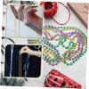 PERSELOSO 12pcs Gras Day Bead Chain Necklace Festival Jewelry for Parties Celebrations Lightweight Comfortable Party Accessory view 2