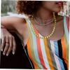 PERSELOSO 12pcs Gras Day Bead Chain Necklace Festival Jewelry for Parties Celebrations Lightweight Comfortable Party Accessory view 4