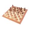 SKISUNO Portable Chess Game Wooden Chess Set Storage Pouch for Boys and Girls Educational for Travel view 1