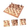 SKISUNO Portable Chess Game Wooden Chess Set Storage Pouch for Boys and Girls Educational for Travel view 4