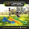 Stomp Rocket Dino-Soar Rocket Refills, 6 Rockets - Replacement Dinosaur-Themed Soft Foam Rockets for Launcher - Fun Backyard & Outdoor Kids Toys Gifts for Boys & Girls view 2