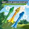 Stomp Rocket Dino-Soar Rocket Refills, 6 Rockets - Replacement Dinosaur-Themed Soft Foam Rockets for Launcher - Fun Backyard & Outdoor Kids Toys Gifts for Boys & Girls view 3