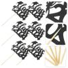COLLBATH 6pcs Class of Graduation Cake Picks Fun Dessert Toppers for Graduation Party Decorations Eye-catching Congrats Cake Decor for Celebrating Your Achievement view 3