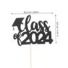 COLLBATH 6pcs Class of Graduation Cake Picks Fun Dessert Toppers for Graduation Party Decorations Eye-catching Congrats Cake Decor for Celebrating Your Achievement view 4