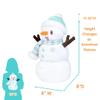 Cuddle Barn - Snowfrost The Snowman | Animated Dancing Light-up Christmas Snowman Plush Toy Activated by Carrot Nose Sings Winter Wonderland, 12 inches view 2