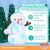 Cuddle Barn - Snowfrost The Snowman | Animated Dancing Light-up Christmas Snowman Plush Toy Activated by Carrot Nose Sings Winter Wonderland, 12 inches view 3