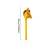 ToysCentral Basics Horsehead Stick Toy Portable, Yellow view 2