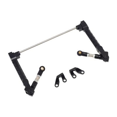 EHJRE Metal Sway Bar RC Car Anti Sway Bar Anti Roll Mount Swaybar 1/10 RC Crawler Car, Black