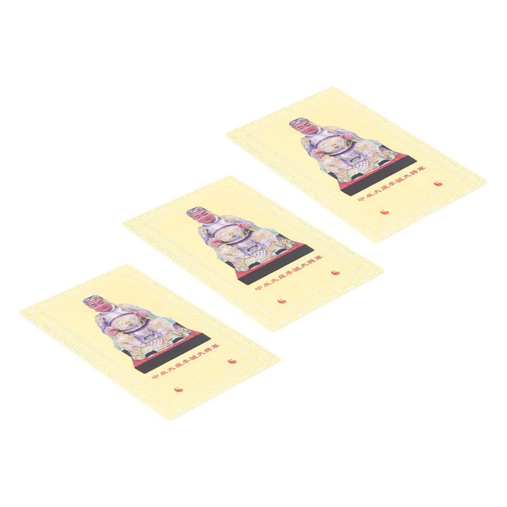 Ciieeo Year of Dragon Feng Shui Amulet Card Chinese Style Luck Wealth Protection Card Decorative Amulet