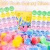 120 Pack Valentines Day Galaxy Bulk Slime Kit, Slimes Party Favors for Kids, Stress Relief Toys, Classroom Rewards and Birthday Goodie Bag Fillers, Non-Sticky, Stress Relief Slime for Girls and Boys view 2