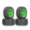 4pcs 110mm RC Car Tires 12mm Hex for 1/12 1/14 1/10 Rock Crawler RC Car Wltoys 12427 12429 12423 144001 124019 124018(Green) view 1