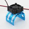 Blue RC Parts Electric Car brushless Motor Heatsink Cover + Cooling Fan for 1:10 HSP RC Car 540 550 3650 Size Motor Heat Sink(Purple) view 2
