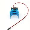 Blue RC Parts Electric Car brushless Motor Heatsink Cover + Cooling Fan for 1:10 HSP RC Car 540 550 3650 Size Motor Heat Sink(Purple) view 3