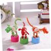VICASKY 2pcs Cartoon Animal Shaped Rocking Toys Wooden Dinosaur Desktop Ornaments for Boys and Girls Safe Natural Cute Decorative Early Education Tools view 3