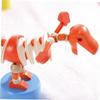 VICASKY 2pcs Cartoon Animal Shaped Rocking Toys Wooden Dinosaur Desktop Ornaments for Boys and Girls Safe Natural Cute Decorative Early Education Tools view 4