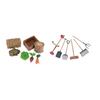 KONTONTY 13Pcs Mini Farm Tool Set PVC Simulation Model for Sand Table and Garden Decor Compact Micro Landscape Accessories for Scenes view 1