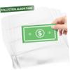 CAXUSD 10pcs Currency Holder Pages for Money Collecting Sleeves with Rows for Easy Storage and Display and Portable Currency Album Inserts for Collectors view 4