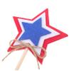 Abaodam 2pcs Star-shaped Fairy Wands for Independence Day Celebration Shiny Felt Decor for Patriotic Parties Fun Cosplay Favors Home Decoration view 4