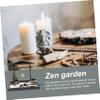 Cabilock 1set Decorative Zen Sandbox Ornament Micro Landscape Resin Tabletop Decor for Meditation Relaxation for Friends Family for Festivals Parties view 3