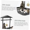 Cabilock 1set Decorative Zen Sandbox Ornament Micro Landscape Resin Tabletop Decor for Meditation Relaxation for Friends Family for Festivals Parties view 4