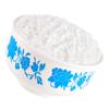 CHICAMPERA Artificial Steamed Rice Display Prop Blue and White Bowl Realistic Cooked Rice Model for Photography and Decoration and Long-Lasting Fake Food Decor view 1