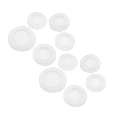AUTSUPPL 10pcs White Rubber Piggy Bank Stopper Closure Plug for Money Saving for Various Coin Banks Secure Seal for Long-Term Use Versatile Replacement for Savings