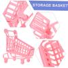 Gogogmee 2Pcs Mini Shopping Cart Cute Desktop Props for for Playtime and Photo Shoots Random Styles view 3