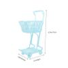 jojofuny Mini Shopping Cart for Boy Girl Trolley Toy with Wheels for Supermarket Play and Desk Organization Social Skills and Family Bonding for Boys and Girls view 2