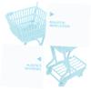 jojofuny Mini Shopping Cart for Boy Girl Trolley Toy with Wheels for Supermarket Play and Desk Organization Social Skills and Family Bonding for Boys and Girls view 3